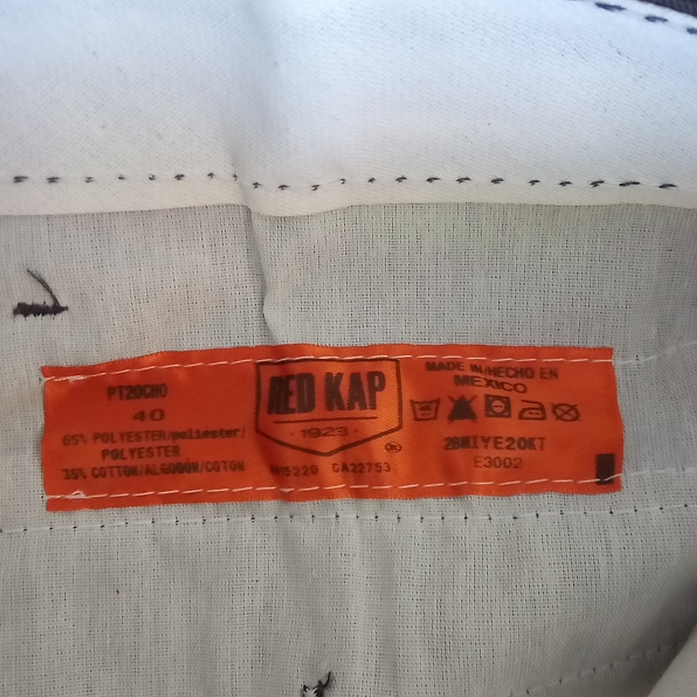 Red Kap mens work pants 40 x 42 - Picture 2 of 4